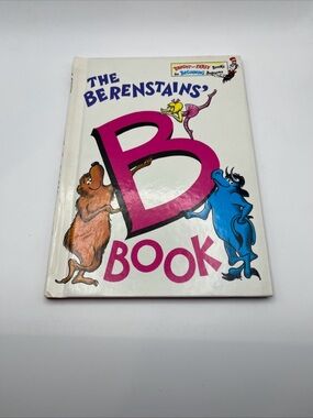 The Berenstains' B Book - White Cover with Pink & Blue Artwork